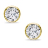 Thumbnail Image 1 of 7mm Cubic Zirconia Solitaire Stud Earrings in 14K Gold
