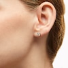 Thumbnail Image 2 of 6mm Cubic Zirconia Solitaire Stud Earrings in 14K Gold