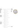Thumbnail Image 3 of 6mm Cubic Zirconia Solitaire Stud Earrings in 14K Gold