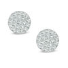 Thumbnail Image 0 of Diamond Accent Cluster Stud Earrings in 10K White Gold