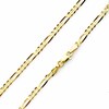 Gauge Figaro Chain Bracelet in 10K Gold