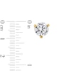 Thumbnail Image 2 of 4mm Cubic Zirconia Solitaire Stud Earrings in 14K Gold