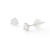 Thumbnail Image 0 of 4mm Cubic Zirconia Solitaire Stud Earrings in 14K White Gold
