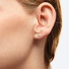 Thumbnail Image 2 of 4mm Cubic Zirconia Solitaire Stud Earrings in 14K White Gold