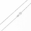 14K White Gold 017 Gauge Singapore Chain Necklace - 16"