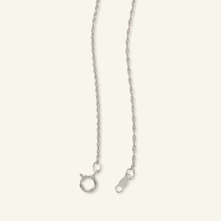 Sterling Silver Diamond Accent Tilted Heart with Infinity Pendant - 18"