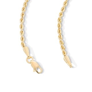 10K Hollow Gold Rope Chain - 26"