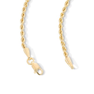 10K Hollow Gold Rope Chain - 26"