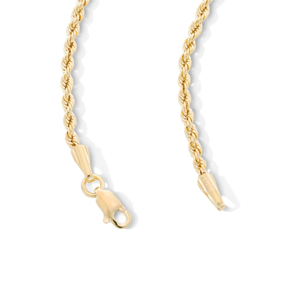 10K Hollow Gold Rope Chain - 26"
