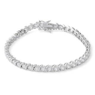 3mm Cubic Zirconia Bracelet in Sterling Silver