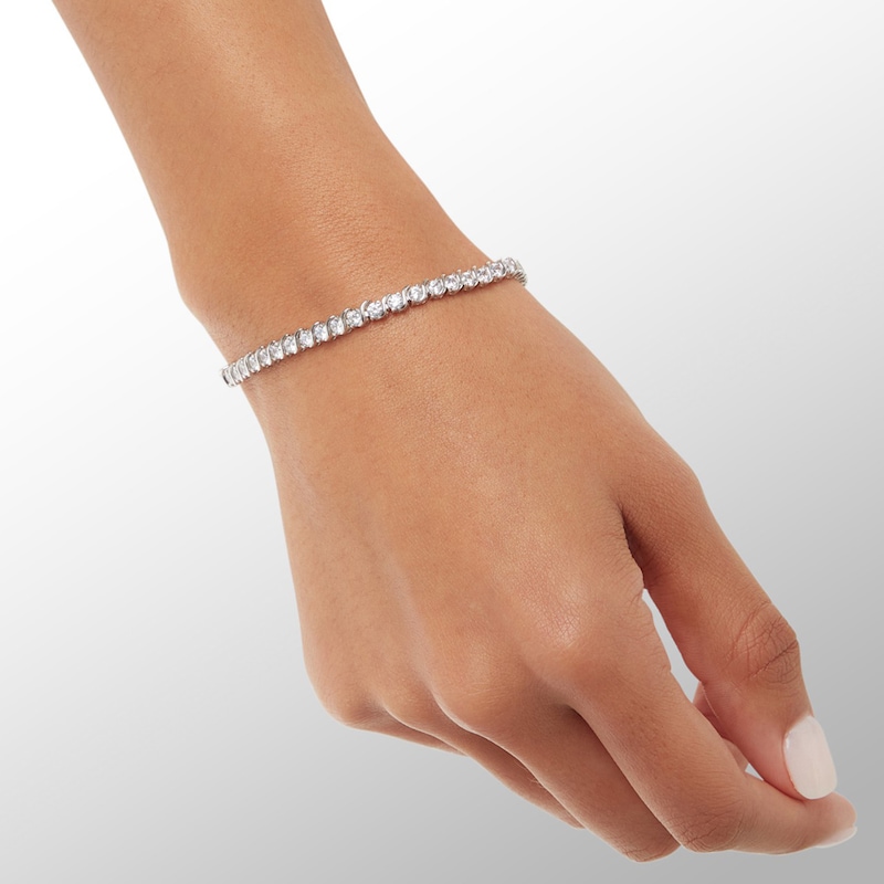 3mm Cubic Zirconia Bracelet in Sterling Silver