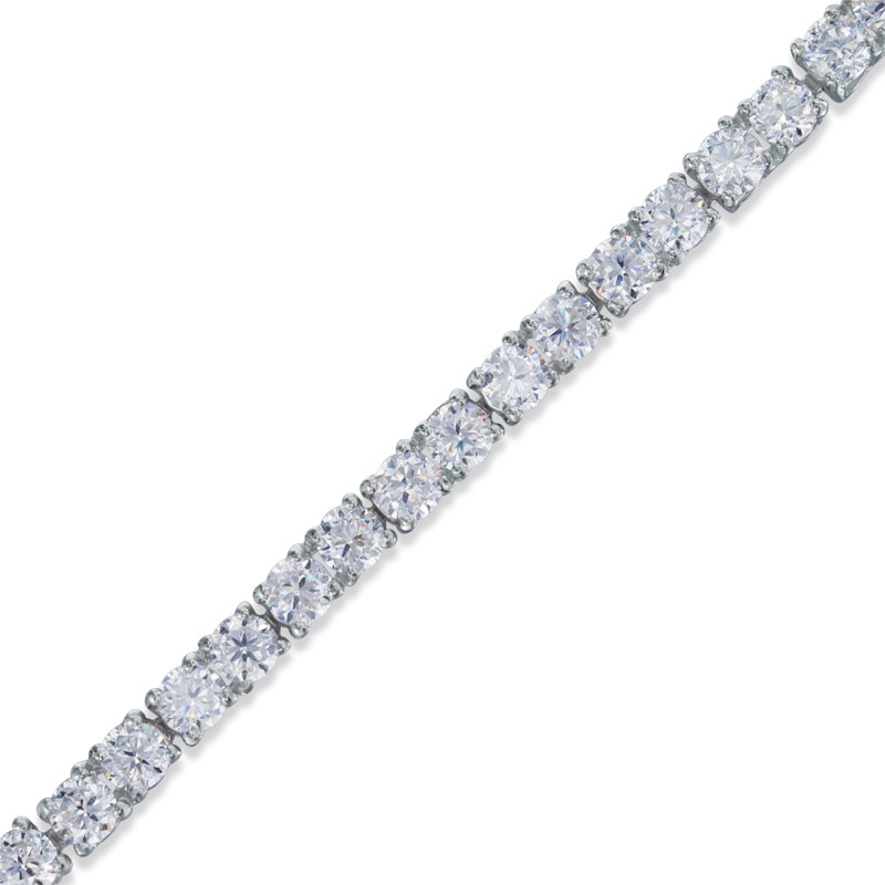 3mm Cubic Zirconia Tennis Bracelet in Sterling Silver - 8"