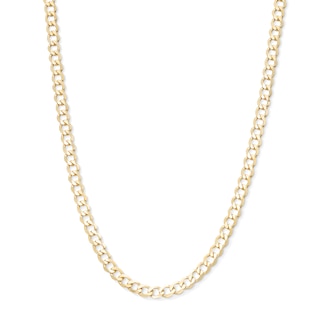 10K Solid Gold Curb Chain - 22"