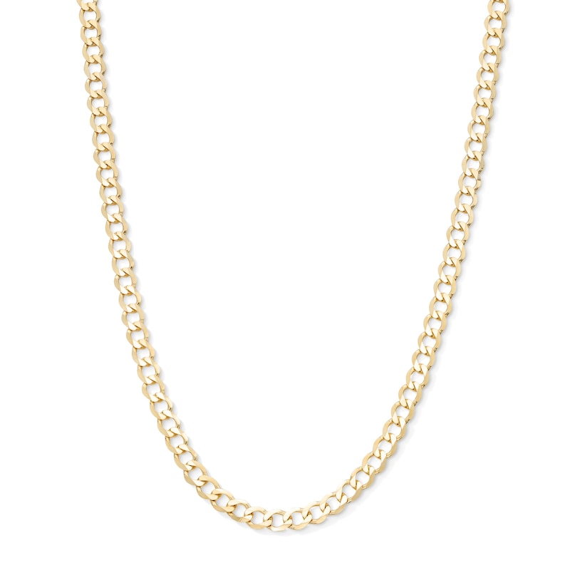 10K Solid Gold Curb Chain - 22"