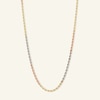 Thumbnail Image 1 of 016 Gauge Rope Chain Necklace in 14K Tri-Tone Gold - 20"