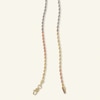 Thumbnail Image 2 of 016 Gauge Rope Chain Necklace in 14K Tri-Tone Gold - 20"