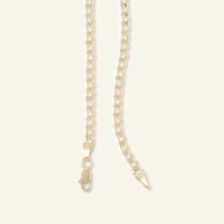 Gauge Curb Chain Necklace in 14K Gold