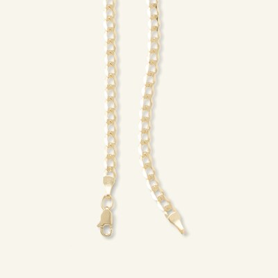 Gauge Curb Chain Necklace in 14K Gold