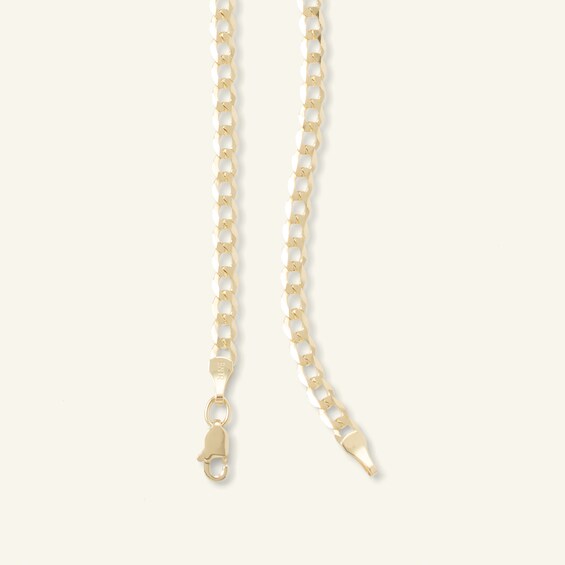 Gauge Curb Chain Necklace in 14K Gold