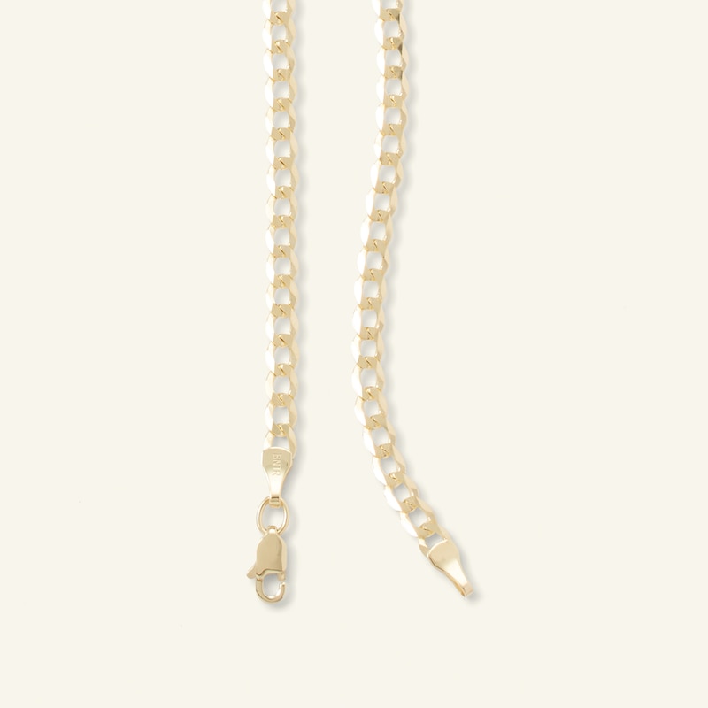Main Image 2 of 100 Gauge Curb Chain Necklace in 14K Gold - 22"