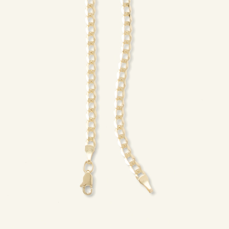 100 Gauge Curb Chain Necklace in 14K Gold - 22"