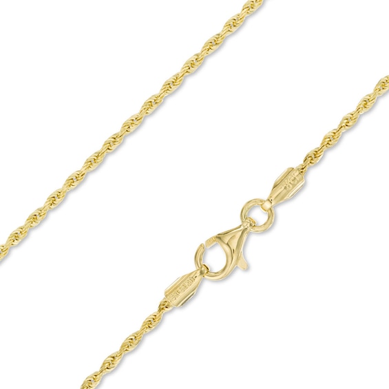 14K Gold Gauge Rope Chain Necklace