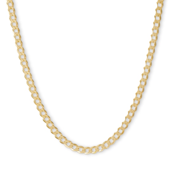 Gauge Curb Chain Necklace in 14K Gold