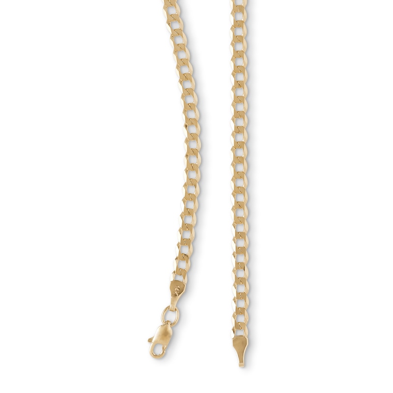 Gauge Curb Chain Necklace in 14K Gold