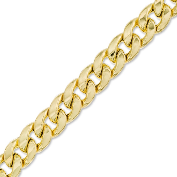 180 Gauge Cuban Link Chain Bracelet in 10K Gold - 8.5"