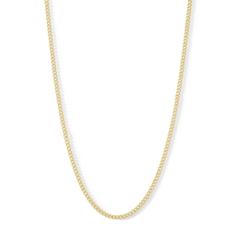 080 Gauge Mariner Chain Necklace in 14K Hollow Gold Bonded Sterling Silver - 24&quot;