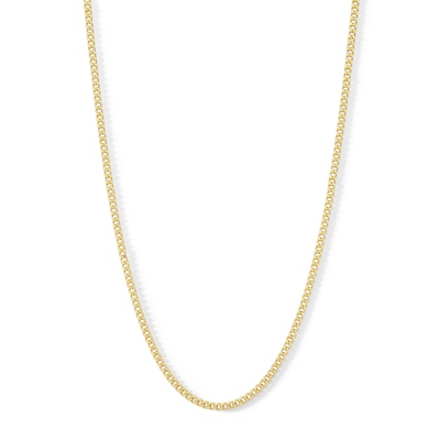 14K Hollow Gold Bonded Mariner Chain - 24"