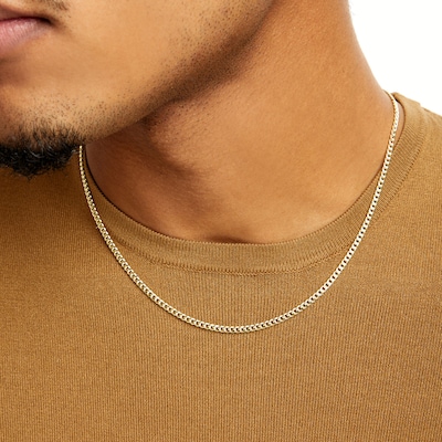 14K Hollow Gold Bonded Mariner Chain - 24"