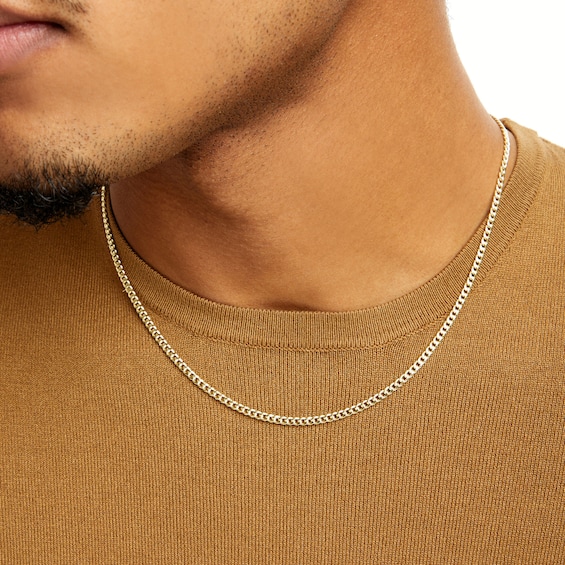 14K Hollow Gold Bonded Mariner Chain - 24"