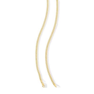 14K Hollow Gold Bonded Mariner Chain - 24"