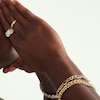 Thumbnail Image 3 of 10K Hollow Gold Figaro Chain Bracelet - 8"