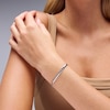 Thumbnail Image 2 of Made in Italy 3.7mm Heart Stampato Bracelet in Hollow Sterling Silver - 7.5"