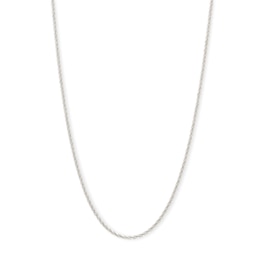 Made in Italy 030 Gauge Sparkle Chain Necklace in Sterling Silver - 18&quot;