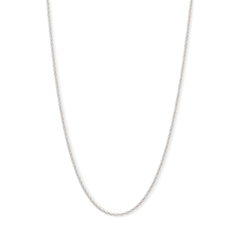 Sterling Silver Sparkle Chain Made in Italy - 18"