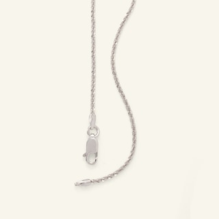 Sterling Silver Sparkle Chain Made in Italy - 18"