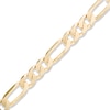 Thumbnail Image 1 of 8mm Figaro Chain Bracelet in Brass with 14K Gold Plate - 8.5&quot;