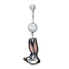 Thumbnail Image 0 of 014 Gauge Crystal Bugs Bunny Dangle Belly Button Ring in Stainless Steel