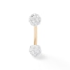 Thumbnail Image 2 of 10K Solid Gold Crystal Curved Barbell - 16G 5/16"