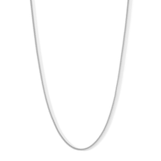 Sterling Silver Foxtail Chain Made in Italy - 18"