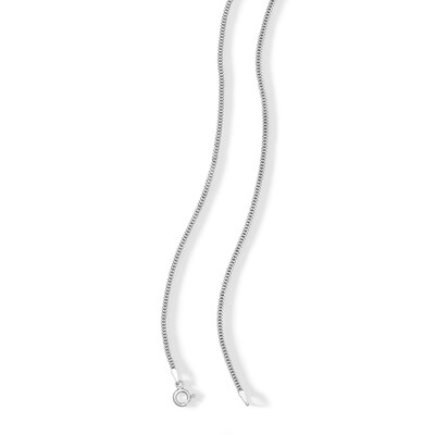 Sterling Silver Foxtail Chain Made in Italy - 18"