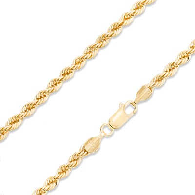 4mm Rope Chain Necklace in Bronze with 14K Gold Plate - 30"