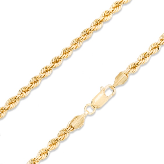 4mm Rope Chain Necklace in Bronze with 14K Gold Plate - 30"