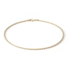 Thumbnail Image 1 of 190 Gauge Rope Chain Anklet in 10K Gold - 10"
