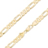 Thumbnail Image 0 of 8mm Figaro Chain Necklace in Brass with 14K Gold Plate - 30"