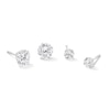 Thumbnail Image 0 of Cubic Zirconia Solitaire Stud Earrings Set in 14K White Gold