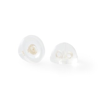 Princess-Cut Cubic Zirconia Solitaire Stud Earrings Set in 14K Semi-Solid Gold